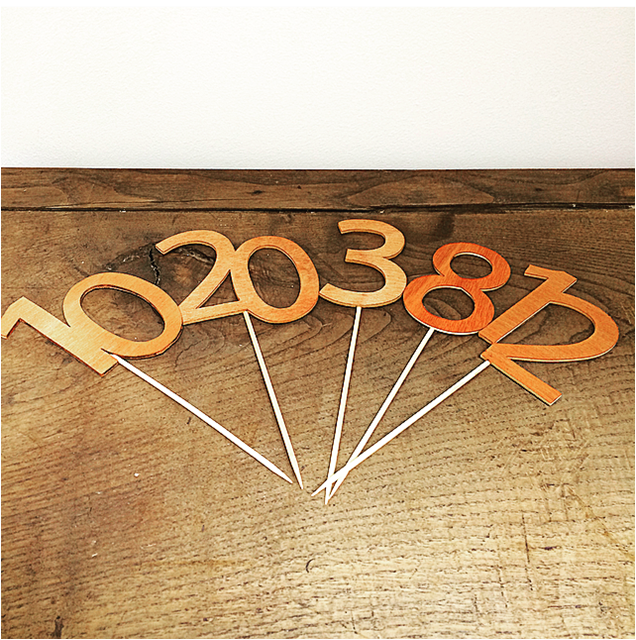 Chiffre en bois