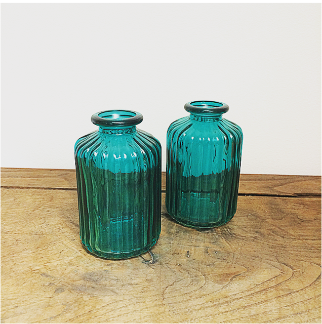 Petits vases turquoise