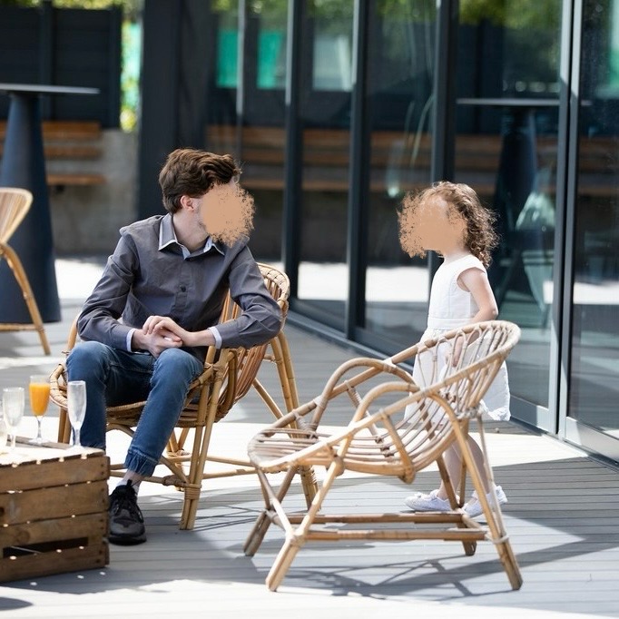 Fauteuil en Rotin