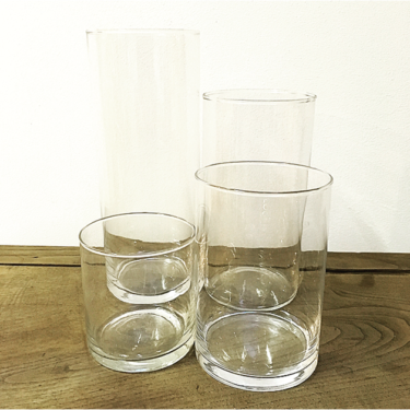 Lot de 4 Vases Cylindriques