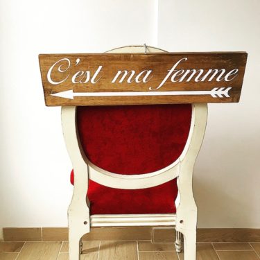 Panneau "c'est ma femme"