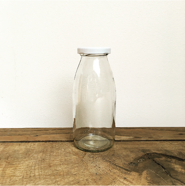 Bouteille de lait en verre