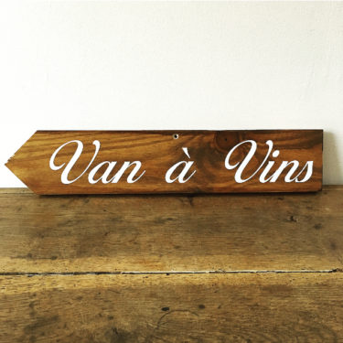 Panneau "Van à vins" Gauche