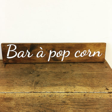 Panneau Bar à Popcorn