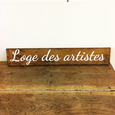 Panneau Loge des Artistes