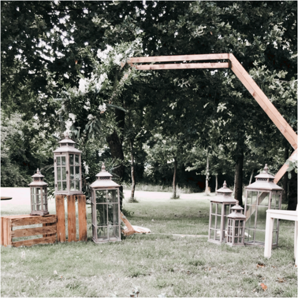 Arche De Mariage En Bois Hexagonale - 2,33m X 2,25m - Décor De Fête, Anniversaire, événement - Structure Réutilisable