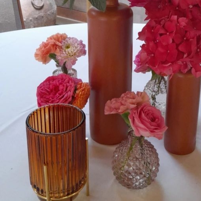 Soliflore Boule Vintage Rosé Vase Grès Brun PM Vase Grès Brun GM