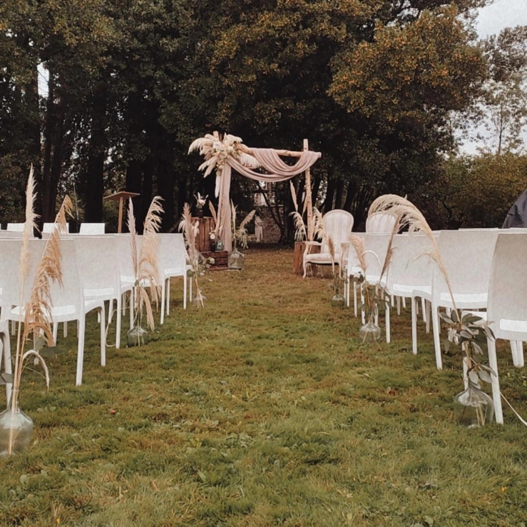 Ensemble Romantique Arche en Bois de Bouleau