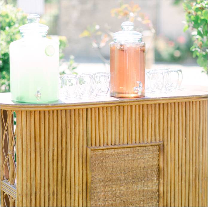 Bar en Rotin Bonbonne Jus et Limonade 6L