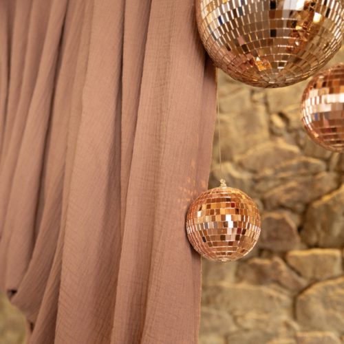 Boule à facette Boule à Facettes MM Boule a Facettes GM Boule a Facettes MM Boule a Facettes PMDrapé Châtaigne Moka pour Arche