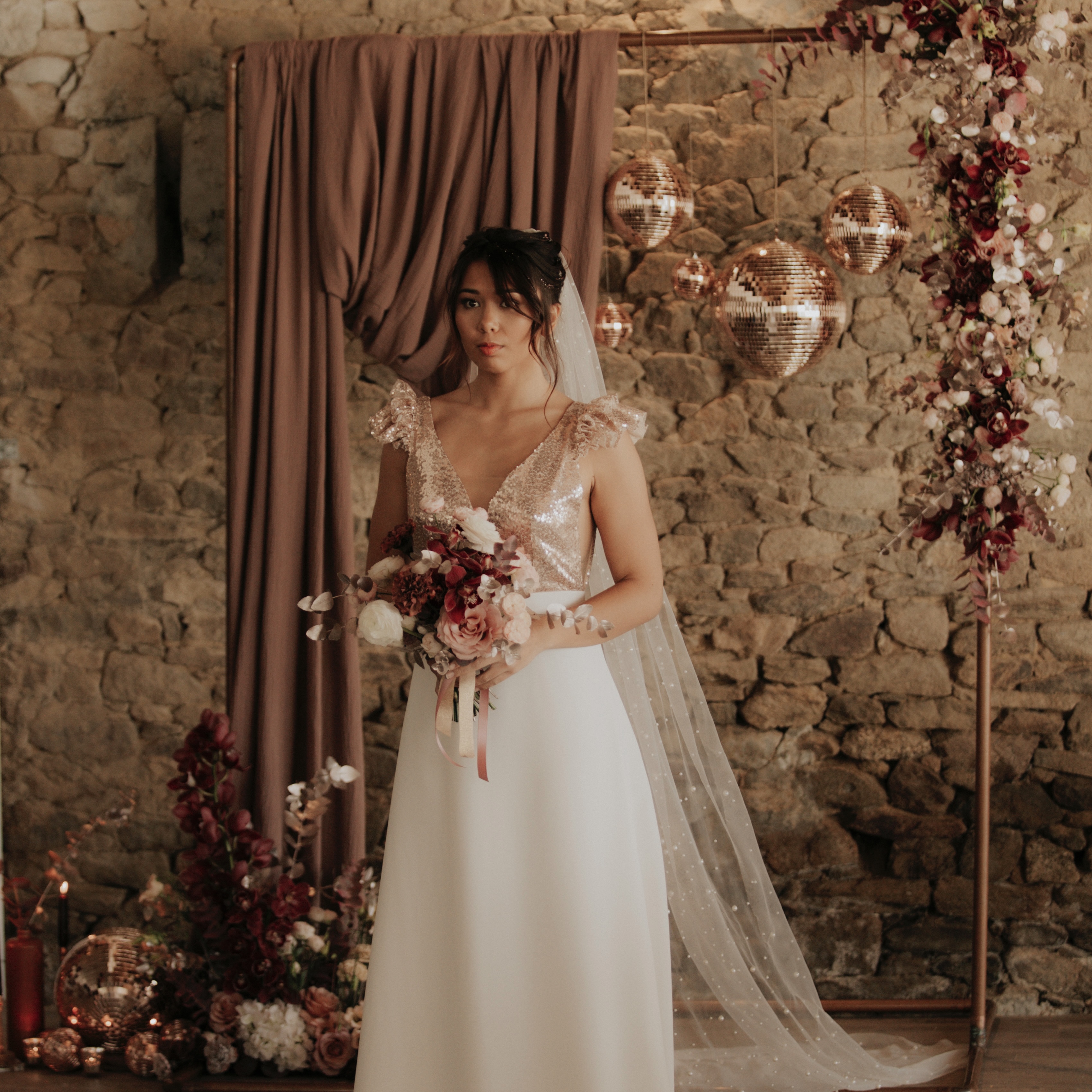 Support en Cuivre Boule à Facettes MM Boule à Facette PM Boule à Facette MM Boule a Facettes GM Boule à Facettes PM