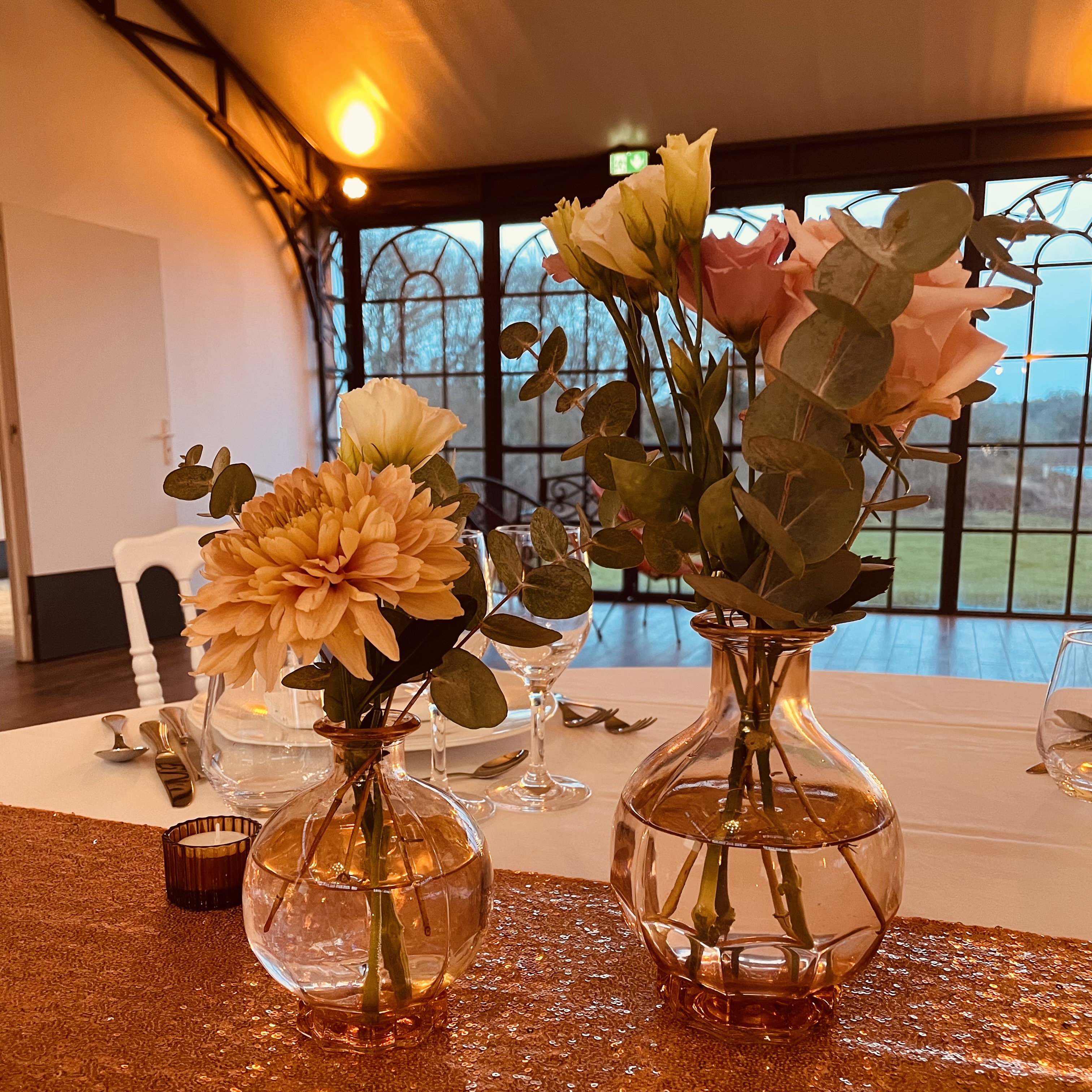 Vase Rosé Boule PM Vase Rosé Boule GM