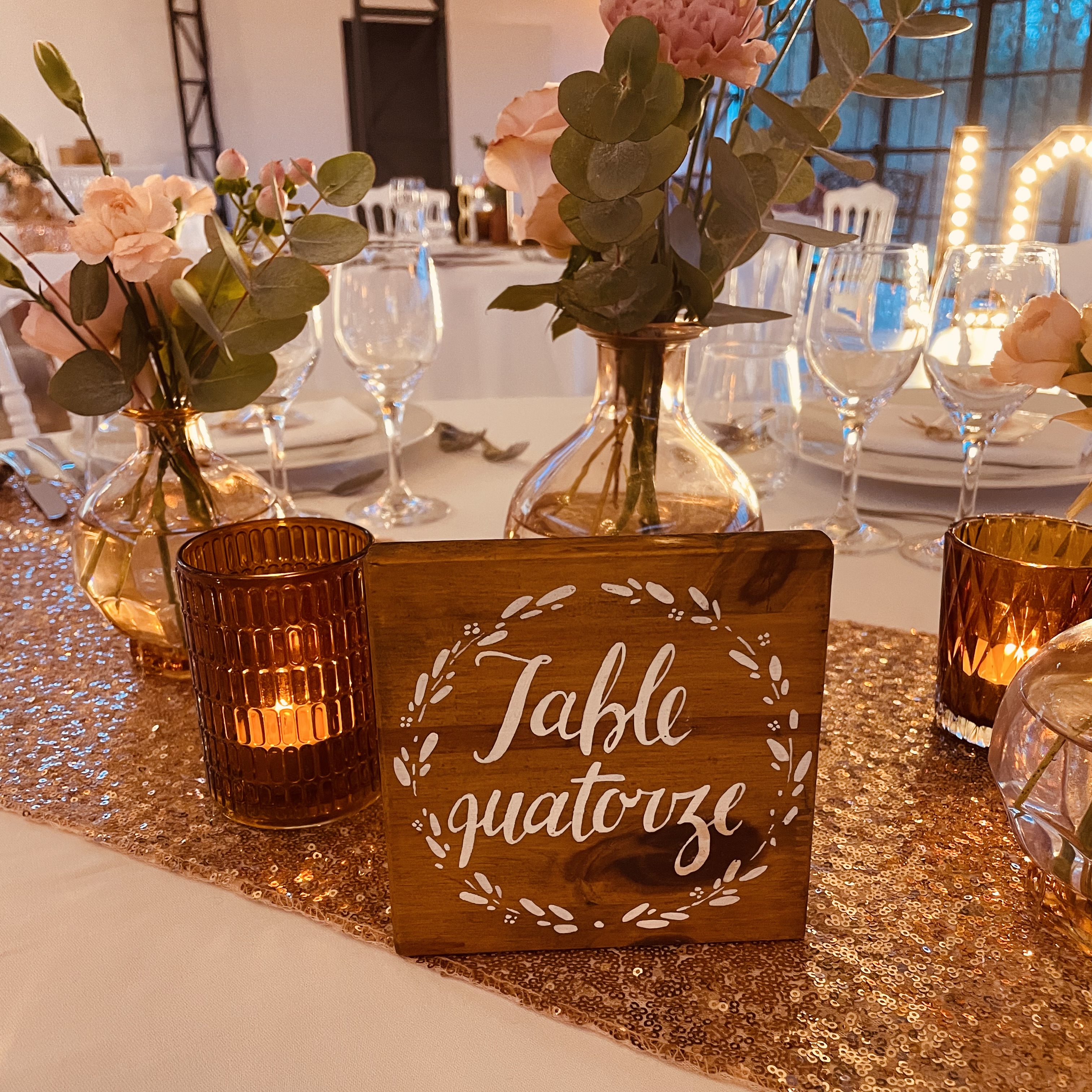 Numéro Couronne Vase Rosé Boule GM Vase Rosé Boule PM