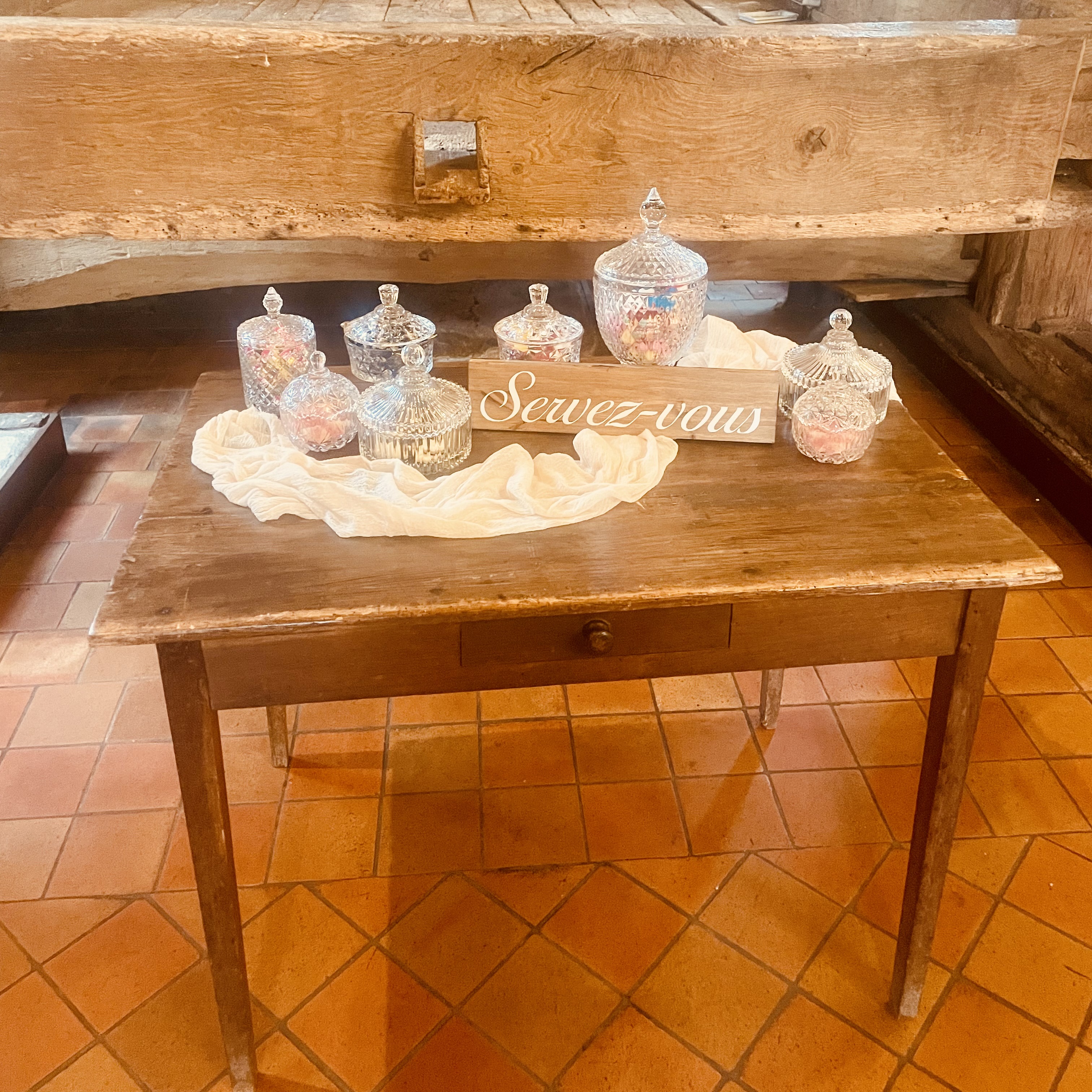 Table en Bois GM Candy Bar Vintage