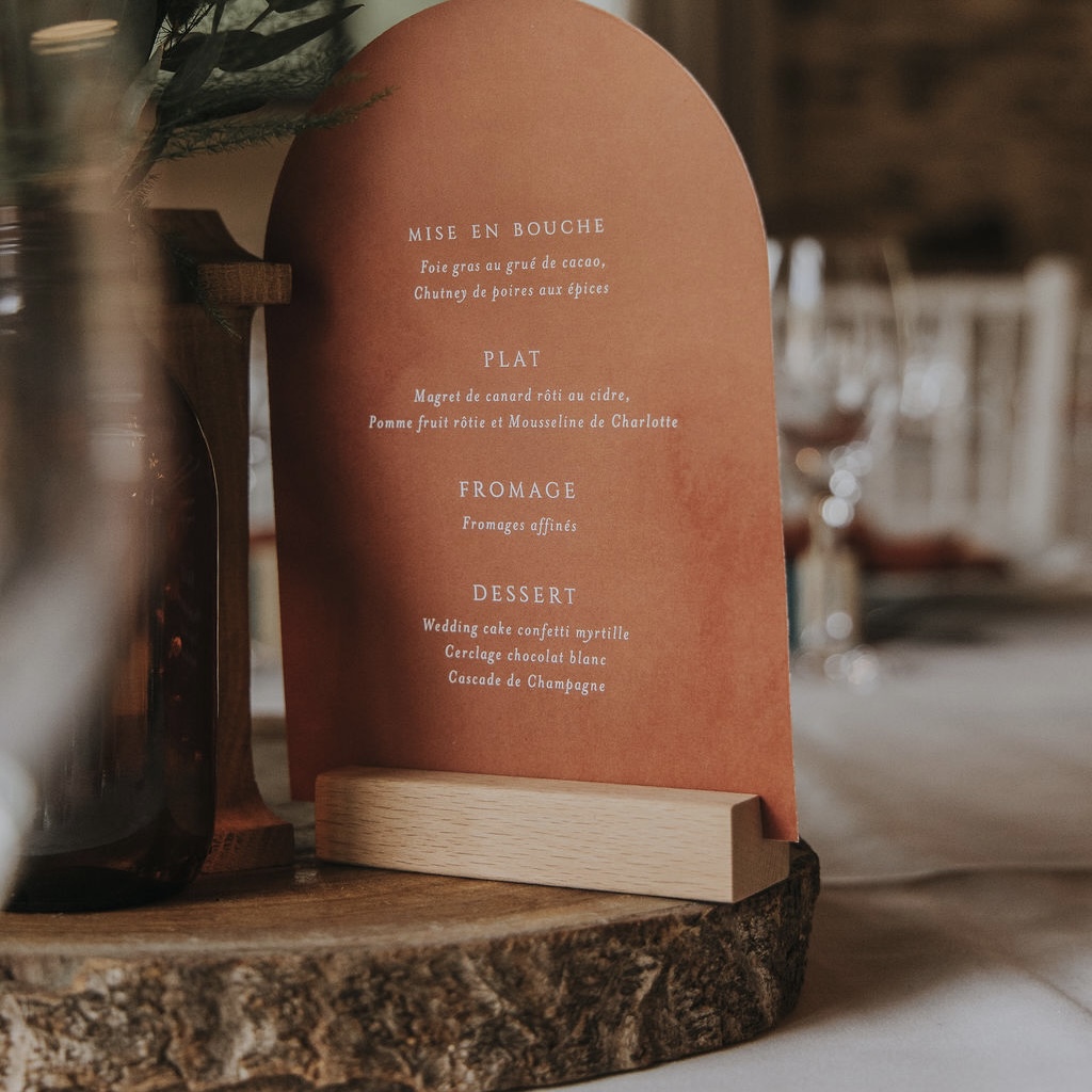 Bloc Bois Menu Clair Grand Rondin De Bois